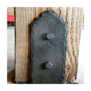 Base de poste de montaje empotrado de hierro clásico - 3 1/2" x 3 1/2" / 8"