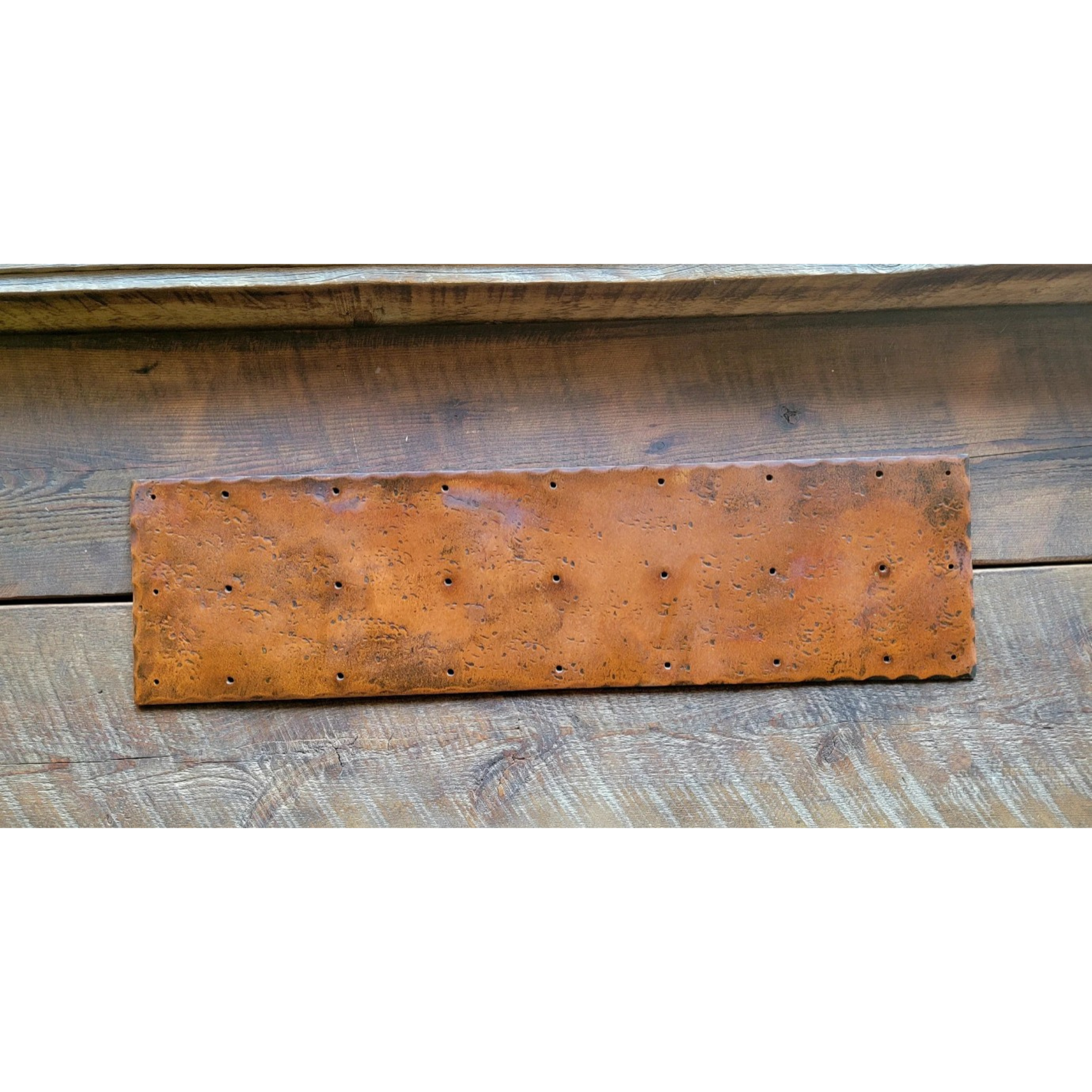 Plaque de coup de pied droite en fer uni