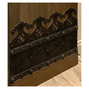 Isabelline Iron Kick Plate - 28" x 16.75" tall