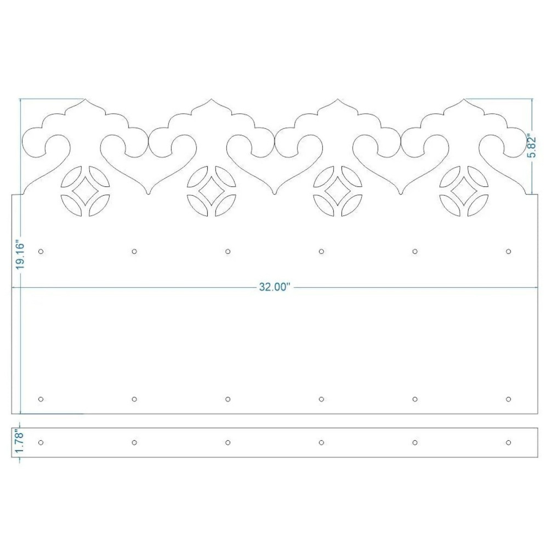 Isabelline Iron Kick Plate
