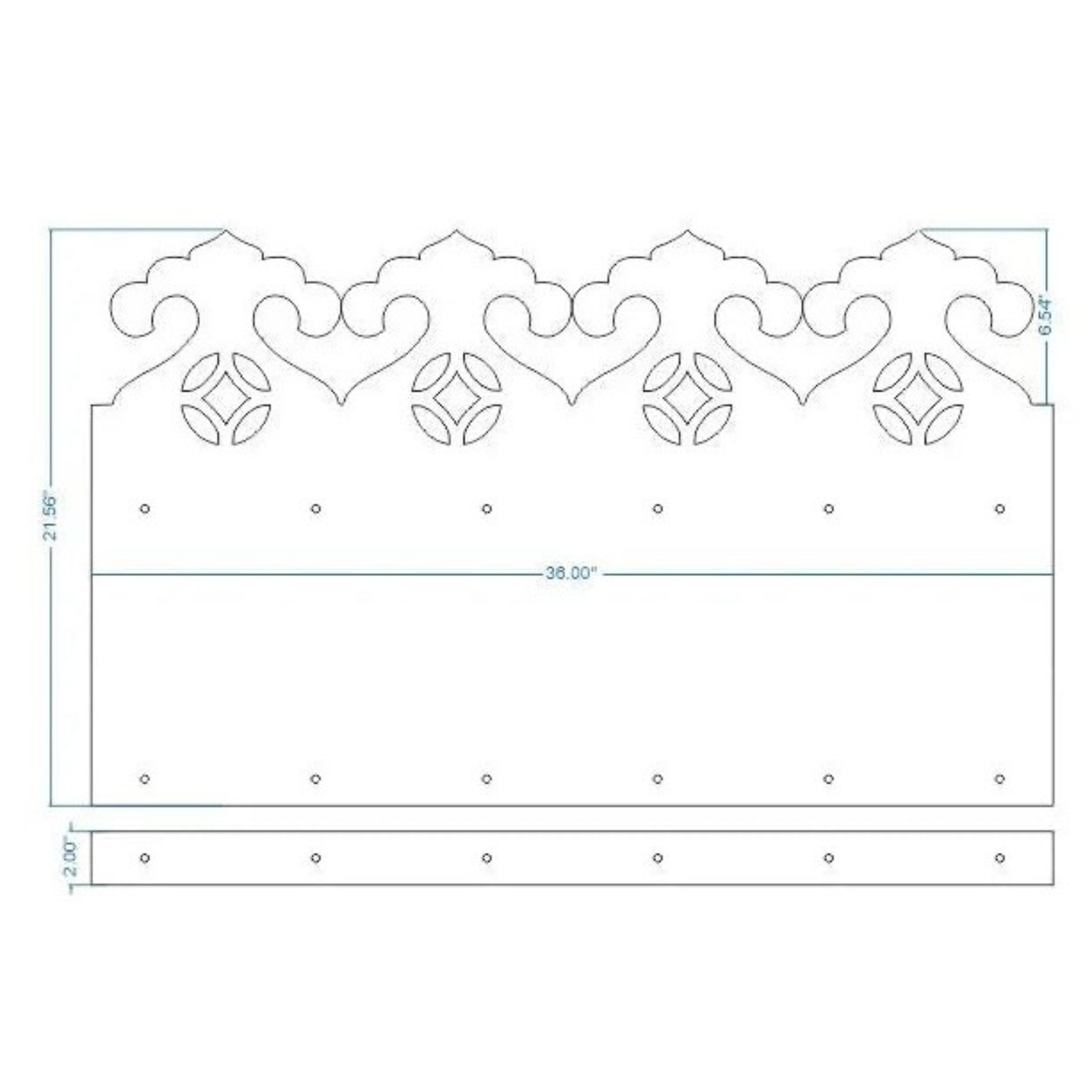 Isabelline Iron Kick Plate
