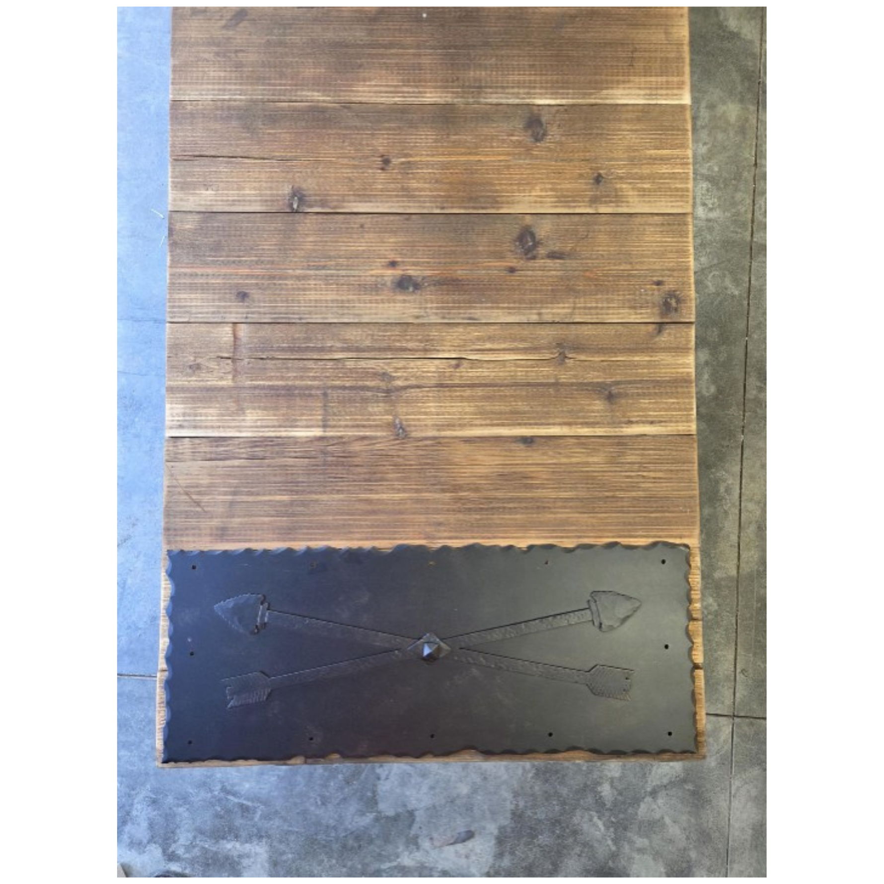 Authentic Arrowhead Iron Kick Plate