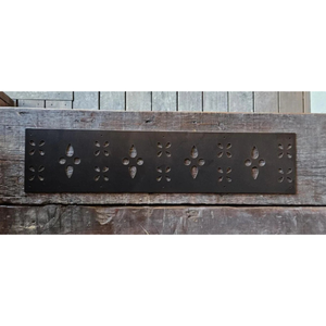 Plaque de coup de pied droite en fer uni - 30" / 8"