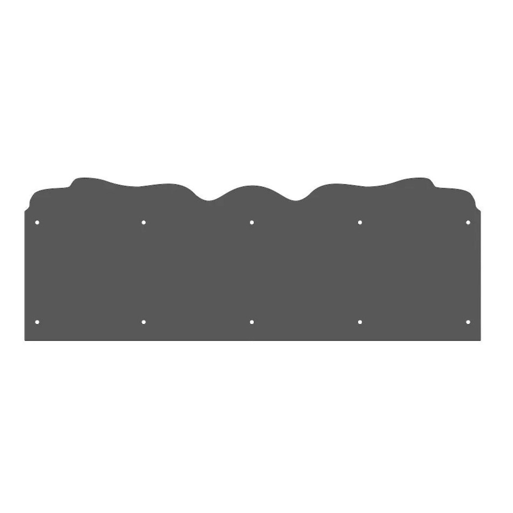 Placa de rodadura de hierro recto liso