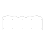 Placa de rodadura de hierro recto liso