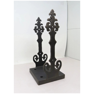 Pied de poteau structurel encastré Renaissance Iron | Support de poteau structurel - 3 1/2" x 3 1/2" / 8"