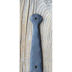 Base de poste de gancho en J de hierro de frijol - 3 1/2" x 3 1/2" / 8"