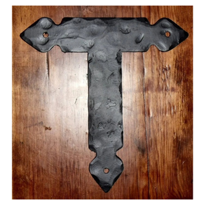 Rustic Iron "T" Strap - 6" x 2"