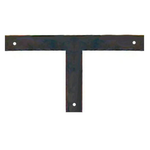 Plain Straight Iron "T" Strap