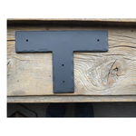 Plain Straight Iron "T" Strap