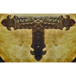 British Fleur De Lis Iron "T" Strap