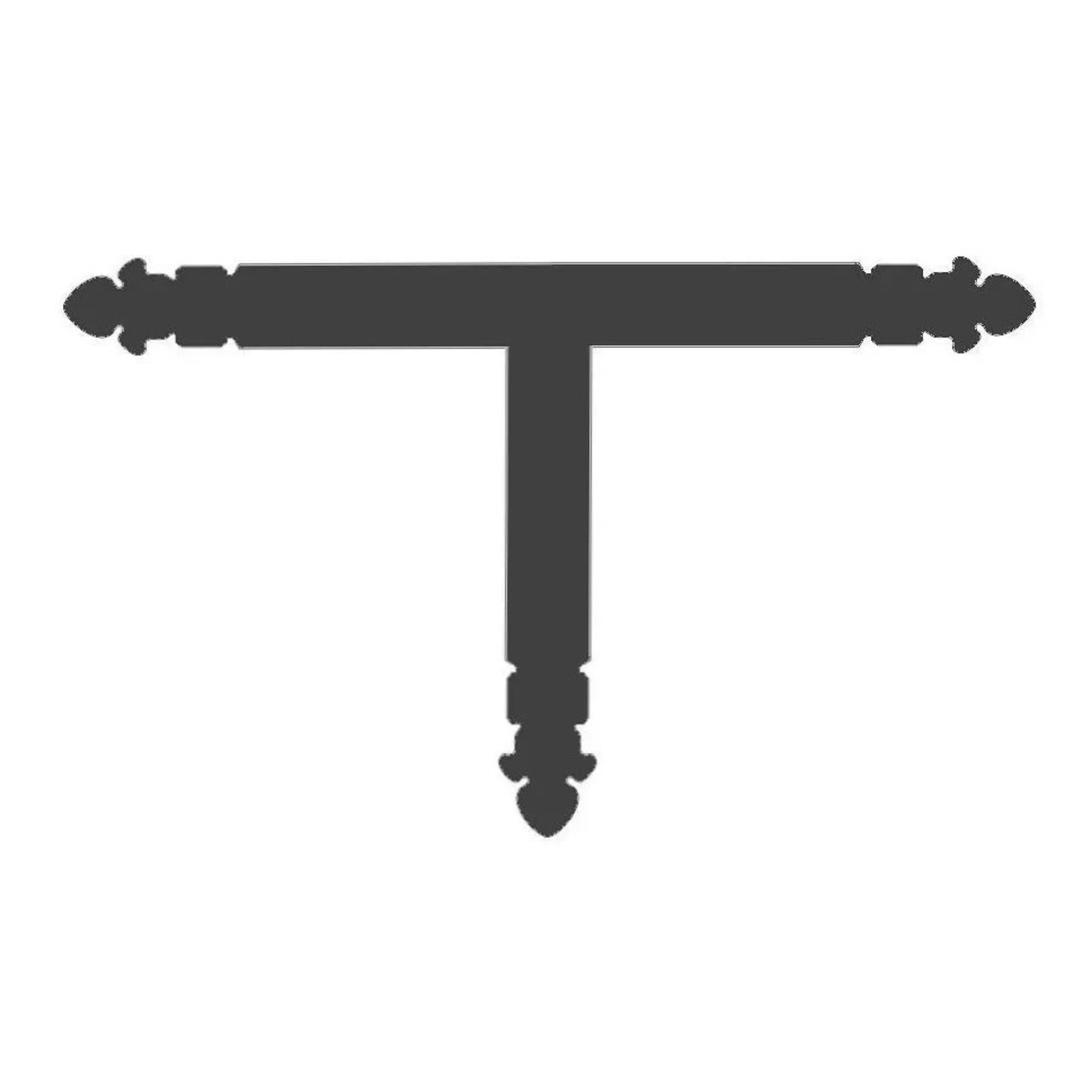 Spanish Cathedral Iron "T" Strap