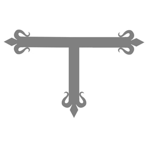 Spanish Mission Iron "T" Strap - 11" x 7"
