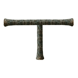 Bracelet en "T" en fer toscan traditionnel - 6" x 2"