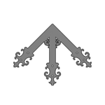 Gothic Cathedral Iron Ridge Center Plate