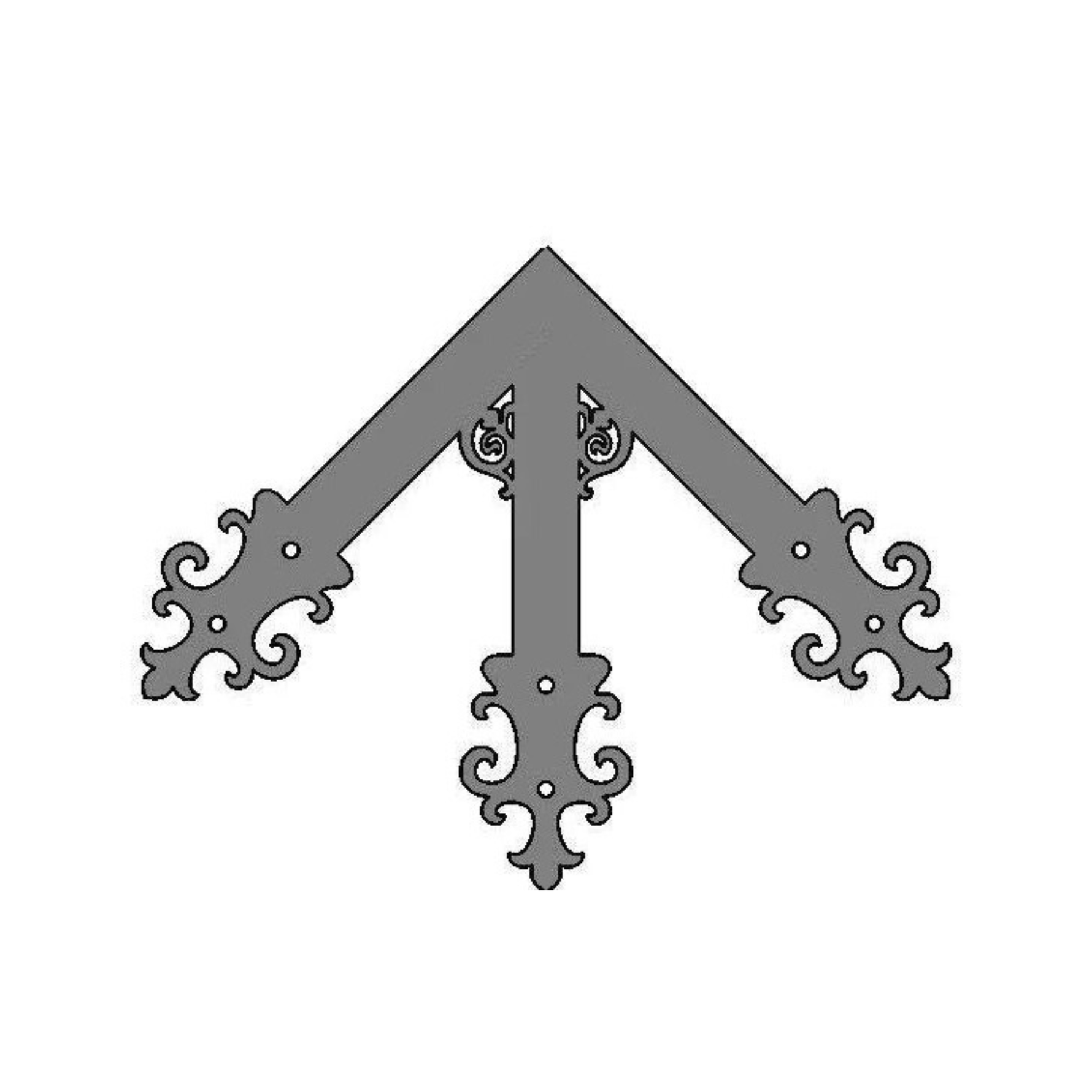 Gothic Cathedral Iron Ridge Center Plate