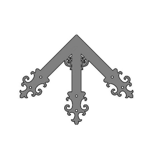 Gothic Cathedral Iron Ridge Center Plate - 8" x 8"