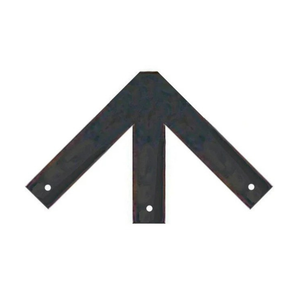 Plain Straight Iron Ridge Center Plate - 8" x 8"