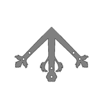 German Castle Iron Ridge Center Plate