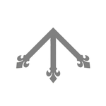 Dunmow Crest Fleur De Lis Iron Ridge Center Plate