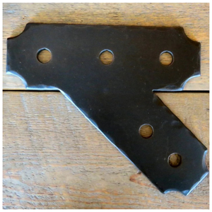 Transitional Iron Gable Thru Plate - 12" x 8"