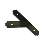 Gablete de hierro de transición a través de la placa