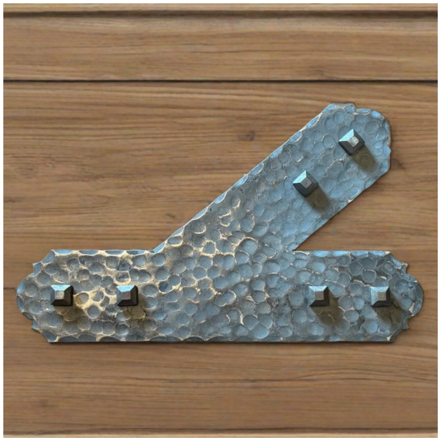 Plaque traversante de pignon en fer classique