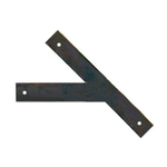 Plaque traversante de pignon en fer droit uni