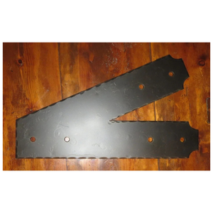 Transitional Iron Gable End Plate - 8" x 8"