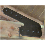 Plaque d'extrémité de pignon en fer de transition