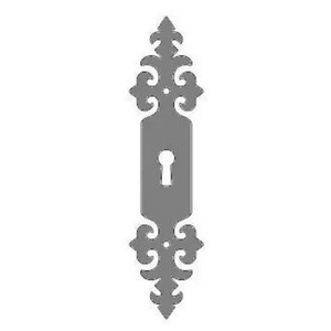 Renaissance Iron Escutcheon Plate Large