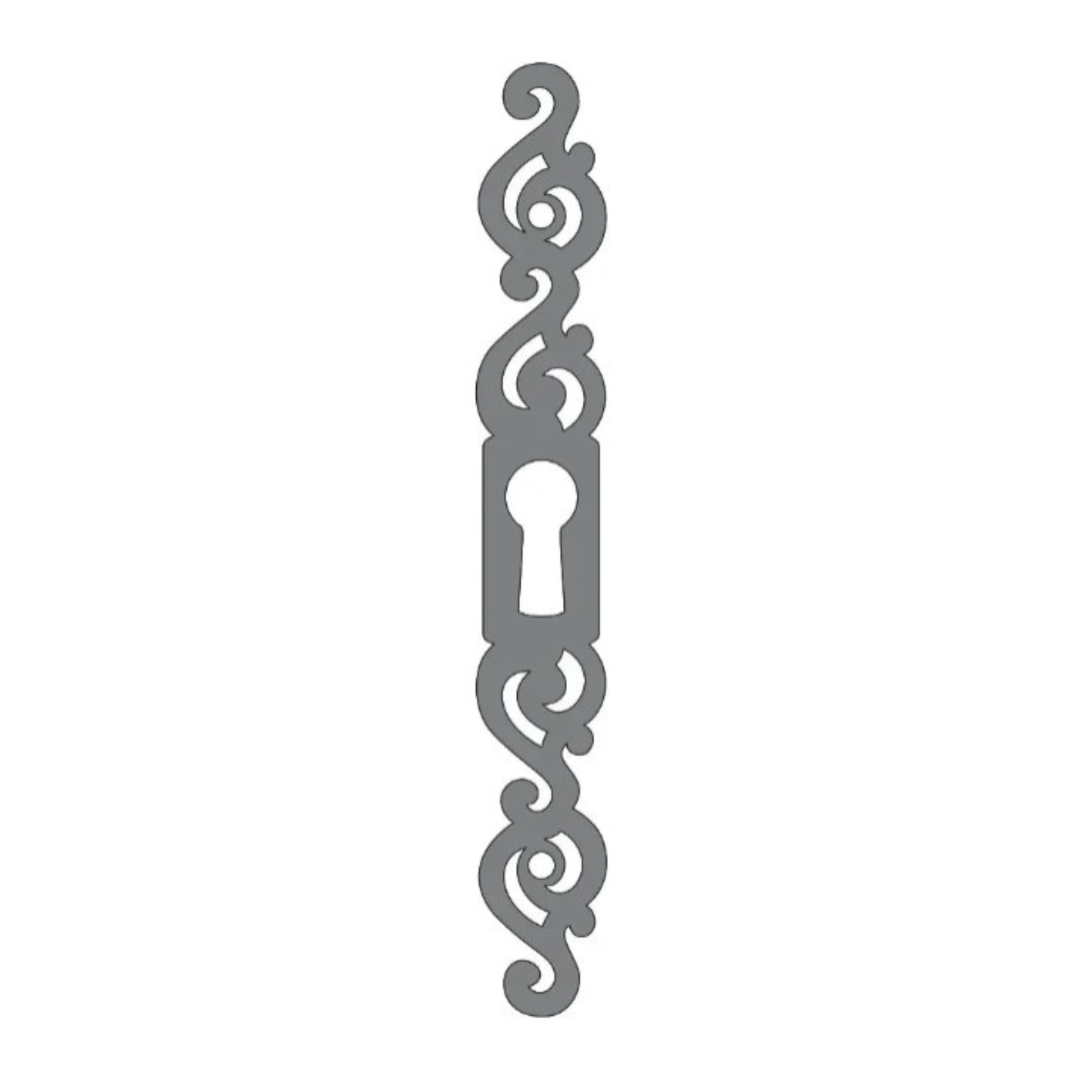 Finnish Folk Ironwork Escutcheon Plate
