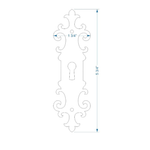 Plaque d'écusson cathédrale gothique