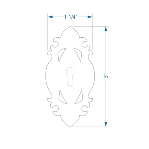 French Empire Escutcheon Plate