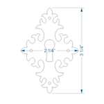 Greek Ionic Escutcheon Plate