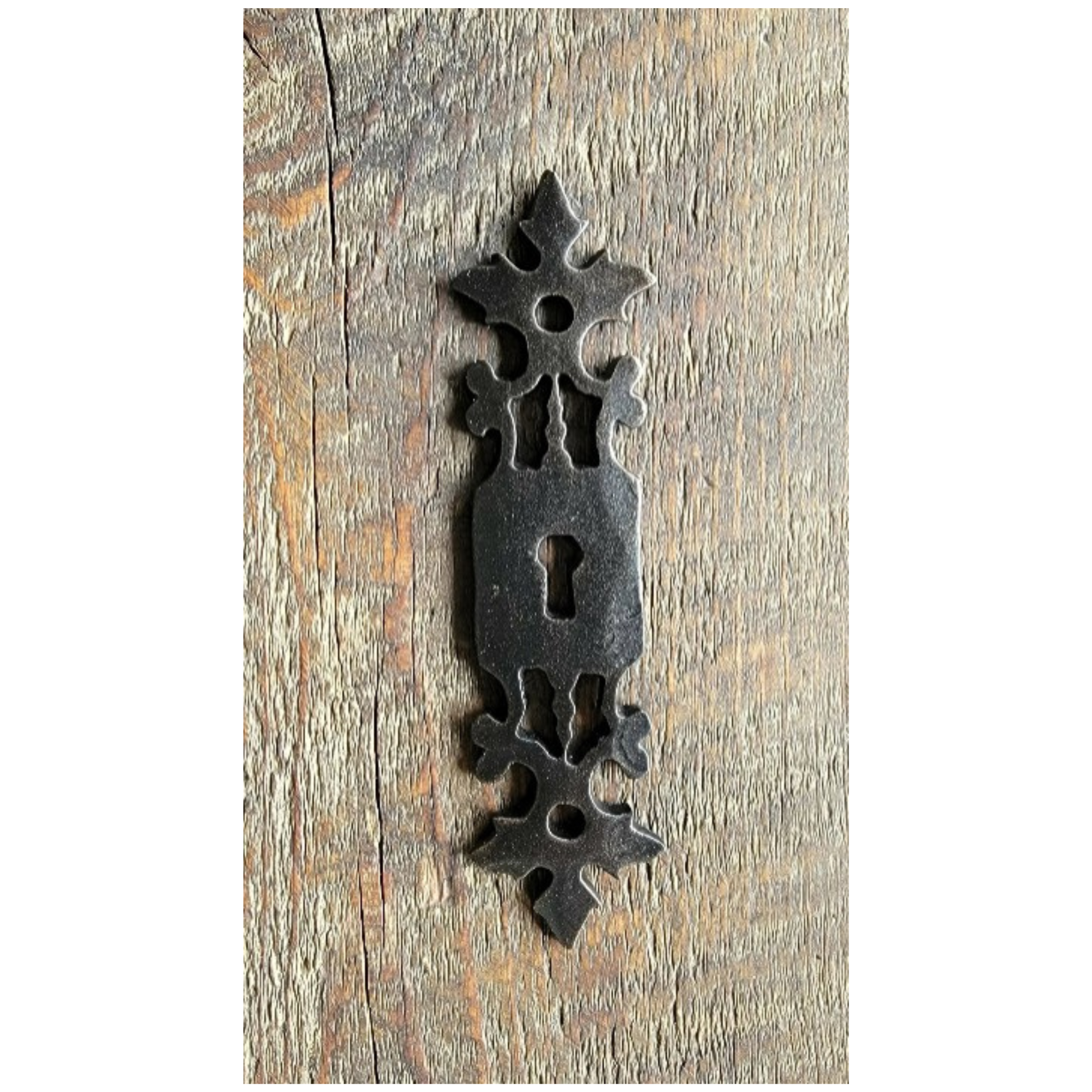 German Castle Iron Escutcheon Plate