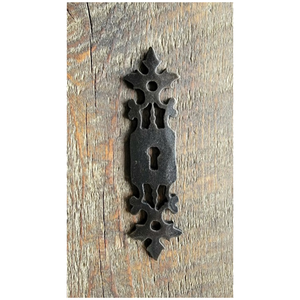 German Castle Iron Escutcheon Plate