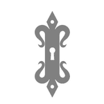 Spanish Mission Iron Escutcheon Plate