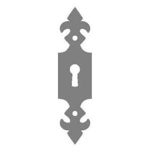 Renaissance Iron Escutcheon Plate Small
