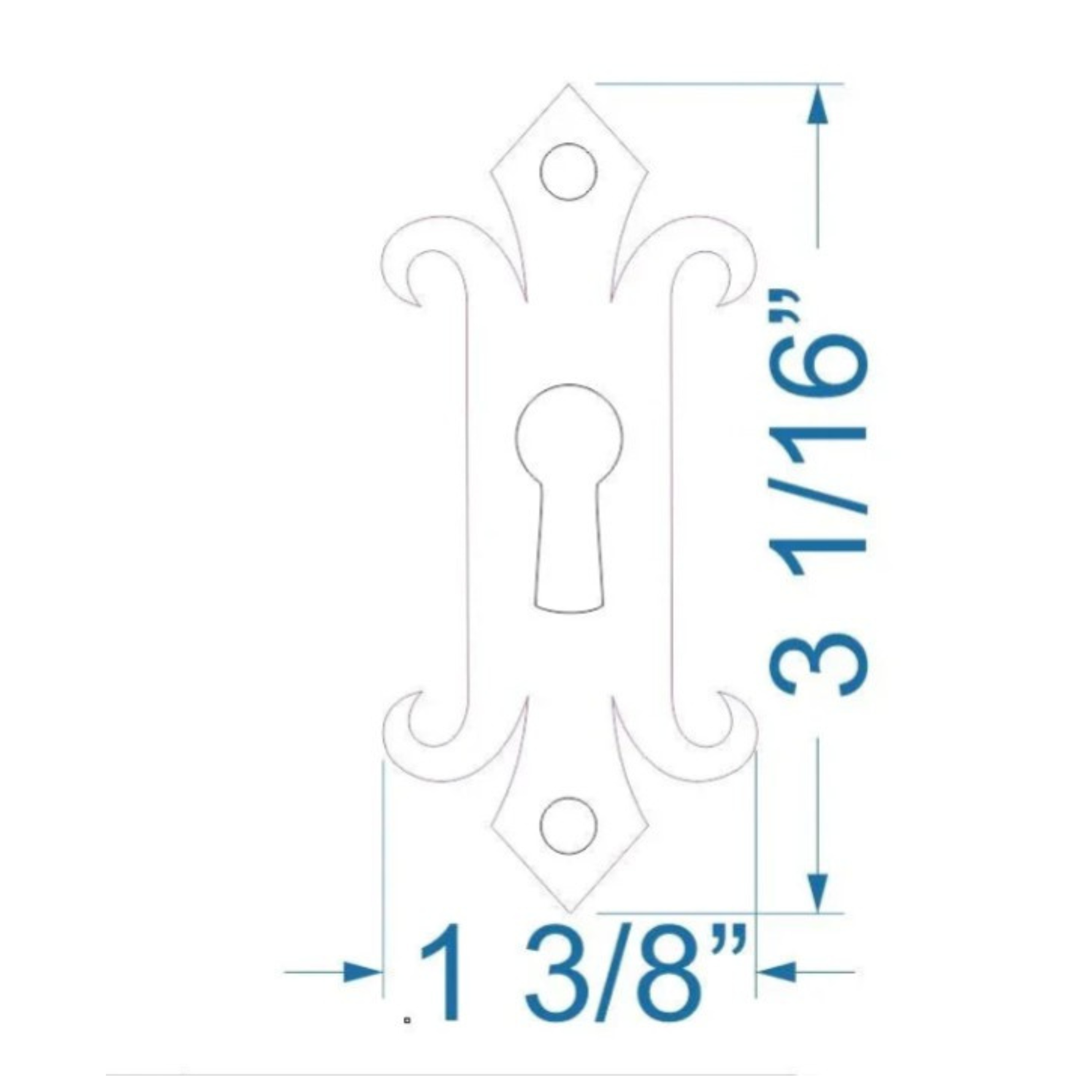 Authentic 15th Century Iron Escutcheon Plate