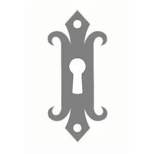 Authentic 15th Century Iron Escutcheon Plate