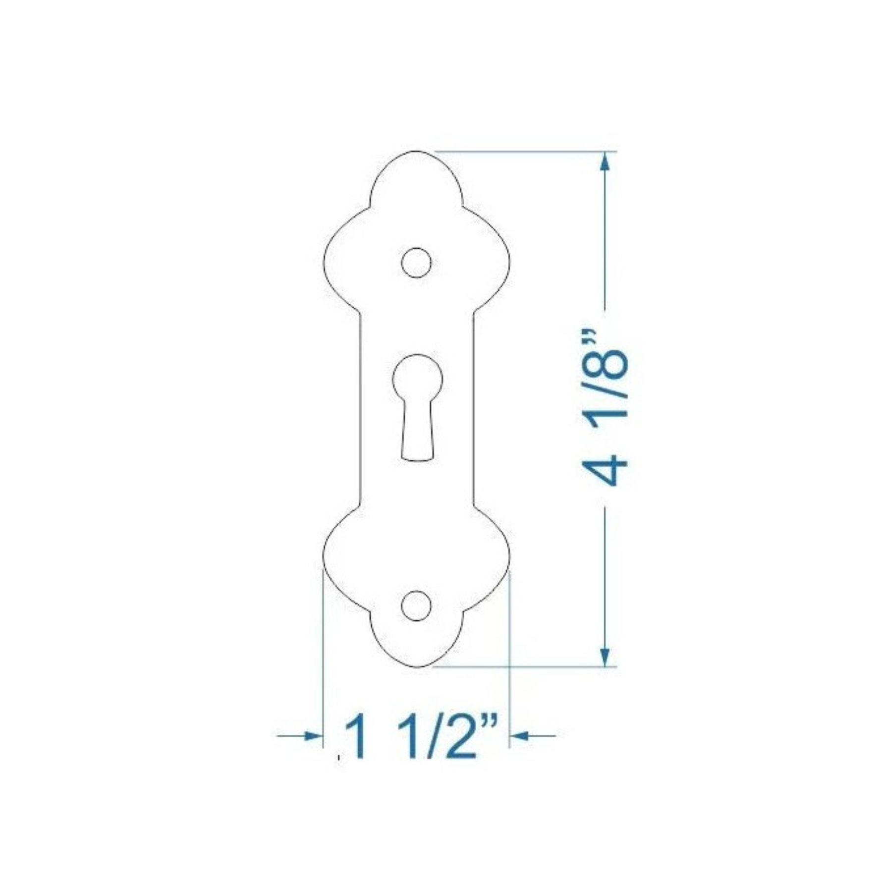 Mediterranean Iron Escutcheon Plate