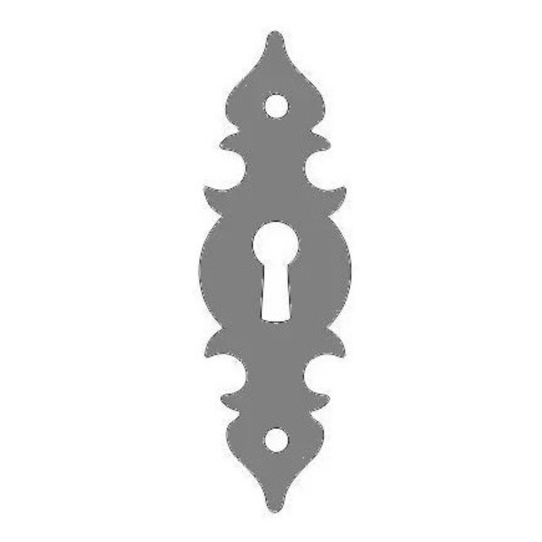 Cottage Iron Escutcheon Plate