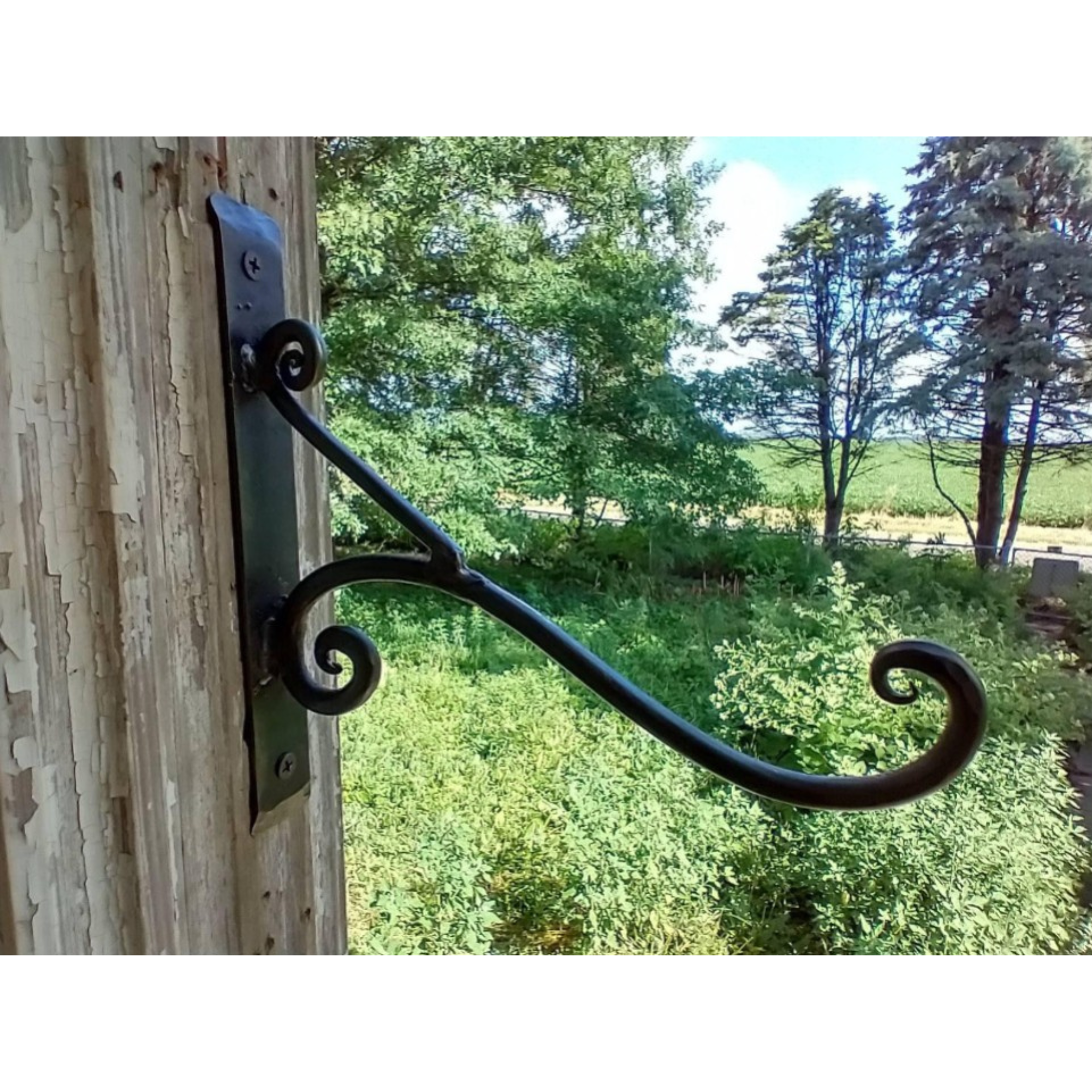 Small Hand Forged Curved Plant Hanger