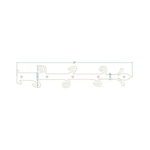 Sangle de charnière en fer forgé Old English Castle