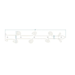 Sangle de charnière en fer forgé Old English Castle