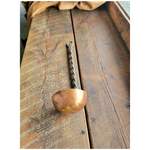 Hand Forged Twisted Iron and Copper Ladle