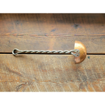 Hand Forged Twisted Iron and Copper Ladle