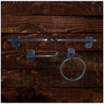 Iron Bathroom Accessories Traditional Set of 3 Hardware