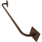 Hand Hammered Copper Towel Bar, Oil Rubbed Bronze Finish